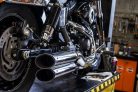 Hohmann adjustable exhaust Dyna Typ Classic (z.B. Street Bob); presented byKern