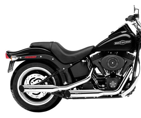 Verstellbarer Auspuff Softail poliert Typ C