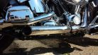 Verstellbarer Auspuff Softail poliert Typ C