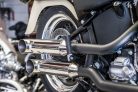 Verstellbarer Auspuff Softail poliert Typ C