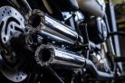 Verstellbarer Auspuff Softail poliert Typ C