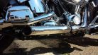 Verstellbarer Auspuff Softail poliert Typ C