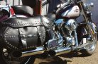 Verstellbarer Auspuff Softail poliert Typ C