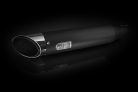 By Kern verstellbare Auspuff Softail schwarz Typ B