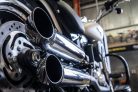 By Kern verstellbarer Auspuff Softail poliert Typ B_2