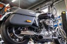 By Kern Rock Auspuff Sportster 883;  Bj.:  2004 - 2013